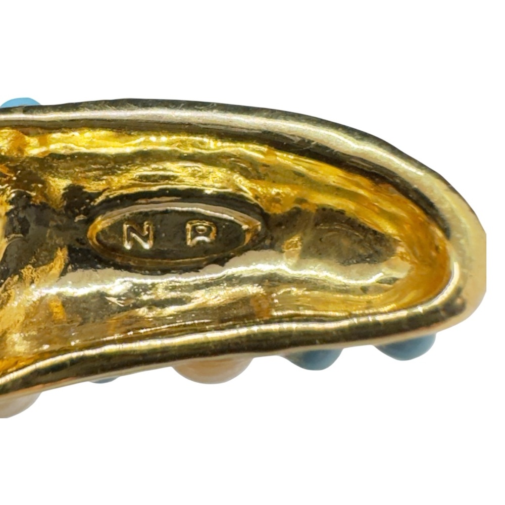 Vintage Hallmarked Kjl Kenneth J Lane Cabochon St… - image 6